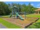 Wonderful community playground has a slide, monkey bars and lots of space to run around at 4046 Water Hole Ct, Douglasville, GA 30135