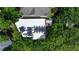 Aerial view of a rooftop deck featuring lounge furniture and outdoor dining at 670 Willoughby Ne Way, Atlanta, GA 30312