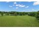 Expansive green land with scattered trees and a tranquil pond, offering a serene landscape at 14501 Woolsey Rd, Hampton, GA 30228