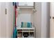 This mudroom features a bench with cubbies, storage cabinet, and ample space for hanging coats and storing shoes at 1472 Lynchburg Pl, Marietta, GA 30062