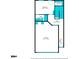 First floor plan with measurements for the garage, bedroom, bathroom, and foyer at 3202 Saute Way, Avondale Estates, GA 30002