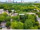 Aerial view of the property site nestled among mature trees in a residential neighborhood at 1200 Mansfield Ne Ave, Atlanta, GA 30307