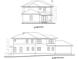Architectural drawing showcasing the rear and right side elevations of the home at 1200 Mansfield Ne Ave, Atlanta, GA 30307