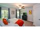 Comfortable bedroom with natural light, ceiling fan, and neutral decor at 302 Aspen Valley Ln, Dallas, GA 30157
