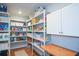 Walk-in pantry with open shelving and countertop space at 302 Aspen Valley Ln, Dallas, GA 30157