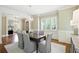 Dining area with hardwood floors, chandelier, and view to the foyer at 400 Mabry Pl, Atlanta, GA 30319