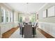 Formal dining room with elegant chandelier, neutral walls and lots of natural light at 400 Mabry Pl, Atlanta, GA 30319