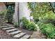 Brick steps lead through a well-landscaped area at 400 Mabry Pl, Atlanta, GA 30319