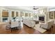 Spacious living room with hardwood floors, fireplace, and plenty of natural light at 400 Mabry Pl, Atlanta, GA 30319