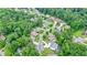 High-angle shot of luxury homes nestled among trees in a serene neighborhood at 6017 Chestatee Creek Nw Ct, Acworth, GA 30101