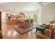 Open concept kitchen and dining area featuring stainless steel appliances and lots of natural light at 6017 Chestatee Creek Nw Ct, Acworth, GA 30101