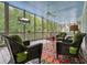 Relaxing screened porch featuring comfortable seating and views of the natural surroundings at 6017 Chestatee Creek Nw Ct, Acworth, GA 30101