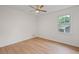 Bedroom featuring hardwood floors, natural lighting, a ceiling fan, and neutral paint at 3119 Medley Rdg, Decatur, GA 30033