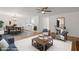 Spacious living room seamlessly connecting to the dining area and kitchen, perfect for modern living at 3119 Medley Rdg, Decatur, GA 30033