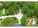 Aerial view of home nestled among lush greenery, surrounded by neighborhood streets at 3139 Fairview Dr, Snellville, GA 30078