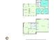 Home floorplan includes living spaces, dining, bedrooms, bathrooms, and recreation room at 178 Castleair Ne Dr, Kennesaw, GA 30144