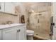 Bathroom features a glass-enclosed shower, sleek vanity, and contemporary finishes, offering a spa-like experience at 1833 N Rock Springs Ne Rd, Atlanta, GA 30324