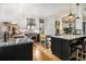 Well-lit kitchen with marble countertops and stainless steel appliances plus a breakfast bar at 1833 N Rock Springs Ne Rd, Atlanta, GA 30324