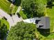 Aerial view of the home's location on a verdant corner lot at 4140 Camaron Way, Snellville, GA 30039