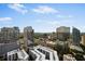 Scenic aerial view of skyscrapers, trees and buildings at 3324 Peachtree Ne Rd # 2718, Atlanta, GA 30326