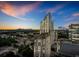 Stunning building aerial view with blue sky background at sunset at 3324 Peachtree Ne Rd # 2718, Atlanta, GA 30326