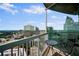 Condo balcony seating area showcases stunning city views at 3324 Peachtree Ne Rd # 2718, Atlanta, GA 30326