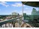Balcony view showcasing city skyline, seating, and elegant railings at 3324 Peachtree Ne Rd # 2718, Atlanta, GA 30326