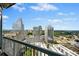 Breathtaking city skyline view from condo balcony at 3324 Peachtree Ne Rd # 2718, Atlanta, GA 30326