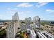High-angle shot showcasing a stunning cityscape with modern buildings and lush greenery at 3324 Peachtree Ne Rd # 2718, Atlanta, GA 30326