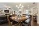 Bright dining area with hardwood flooring, a round table, and elegant décor at 5515 Cheatam Ave, Cumming, GA 30040