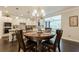 Eat in kitchen area featuring an island and lots of cabinet space at 5515 Cheatam Ave, Cumming, GA 30040