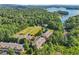Aerial view showing this community with proximity to lake and private dock at 1950 Buford Dam Rd # 205, Cumming, GA 30041