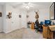 Home office offering ample desk space and unique decorative touches at 1950 Buford Dam Rd # 205, Cumming, GA 30041