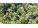 A serene aerial view showcasing the property surrounded by lush, mature trees in a peaceful neighborhood at 3627 Spring Meadow Court, Acworth, GA 30101