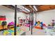 Finished basement space, ideal for a playroom or recreation area, featuring colorful decor and ample space at 3627 Spring Meadow Court, Acworth, GA 30101