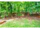 Lush backyard featuring mature trees, providing shade and privacy on a slightly sloping lot at 379 Utoy Sw Cir, Atlanta, GA 30331