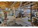 Large unfinished basement area ideal for storage and workshop opportunities at 144 Wiley Dr, Douglasville, GA 30134