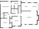 Well-designed home floor plan featuring a large kitchen and dining area, primary suite, and living room at 144 Wiley Dr, Douglasville, GA 30134