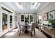 A charming breakfast nook with skylights and a view of the outdoors at 4115 Falls Ridge Dr, Johns Creek, GA 30022