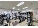 Fully equipped gym with treadmills, elliptical machines and mirrors at 4115 Falls Ridge Dr, Johns Creek, GA 30022
