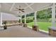 Covered outdoor patio with views of the backyard at 4206 Moccasin Trl, Woodstock, GA 30189