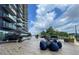 Expansive outdoor patio with lounge seating, manicured landscaping and city views at 788 W Marietta Nw St # 512, Atlanta, GA 30318