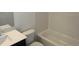 Modern bathroom with vanity, toilet, and tile tub/shower combo at 358 Olmstead Way # 25, Alpharetta, GA 30022