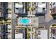 Luxury townhome community featuring a swimming pool and outdoor lounge area at 1244 Chelsea Nw Cir, Atlanta, GA 30318