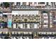 A high definition aerial view of the property including a pool and showing the property address, 1244 Chelsea at 1244 Chelsea Nw Cir, Atlanta, GA 30318