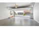 Spacious two-car garage with ample storage space and epoxy flooring at 1244 Chelsea Nw Cir, Atlanta, GA 30318