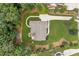 Expansive lot with manicured lawn, mature trees, and a private outdoor space at 208 Wilshire Ter, White, GA 30184