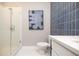 Clean bathroom with glass shower and stylish modern tiles at 392 Pratt Dr # 2014, Atlanta, GA 30315