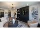 Cozy living space with modern fireplace and comfortable seating at 392 Pratt Dr # 2014, Atlanta, GA 30315