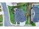 Aerial view of a home with a landscaped yard, outdoor living area, and a pool at 4503 Atley Woods Se Dr, Atlanta, GA 30339